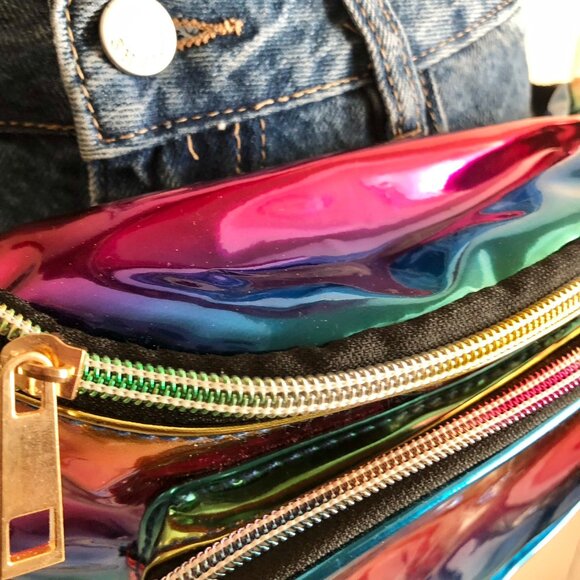 Rainbow PVC Fanny Pack - Picture 9 of 13